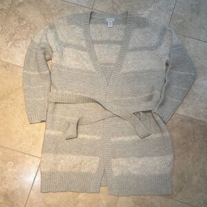 Women's Gray Knit Sweater Cardigan Sundance Large L